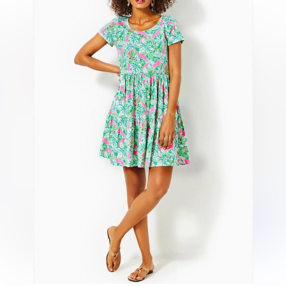 Lily Pulitzer Geanna Just Wing It Tiered Dress - Picture 1 of 8